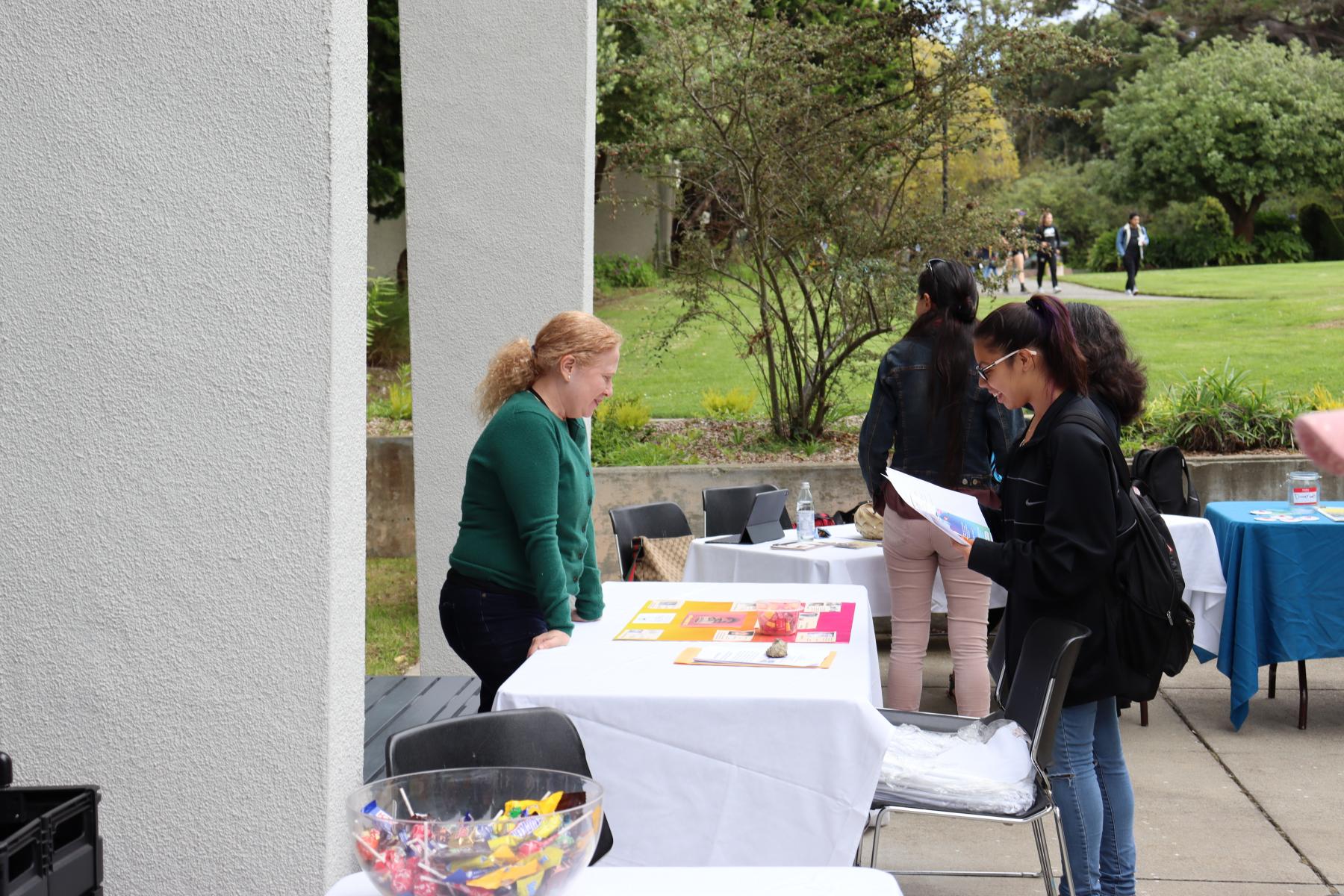 NAGPRA Staff, Michelle Fitzgerald, at Community Organizing Fair, September 10, 2019