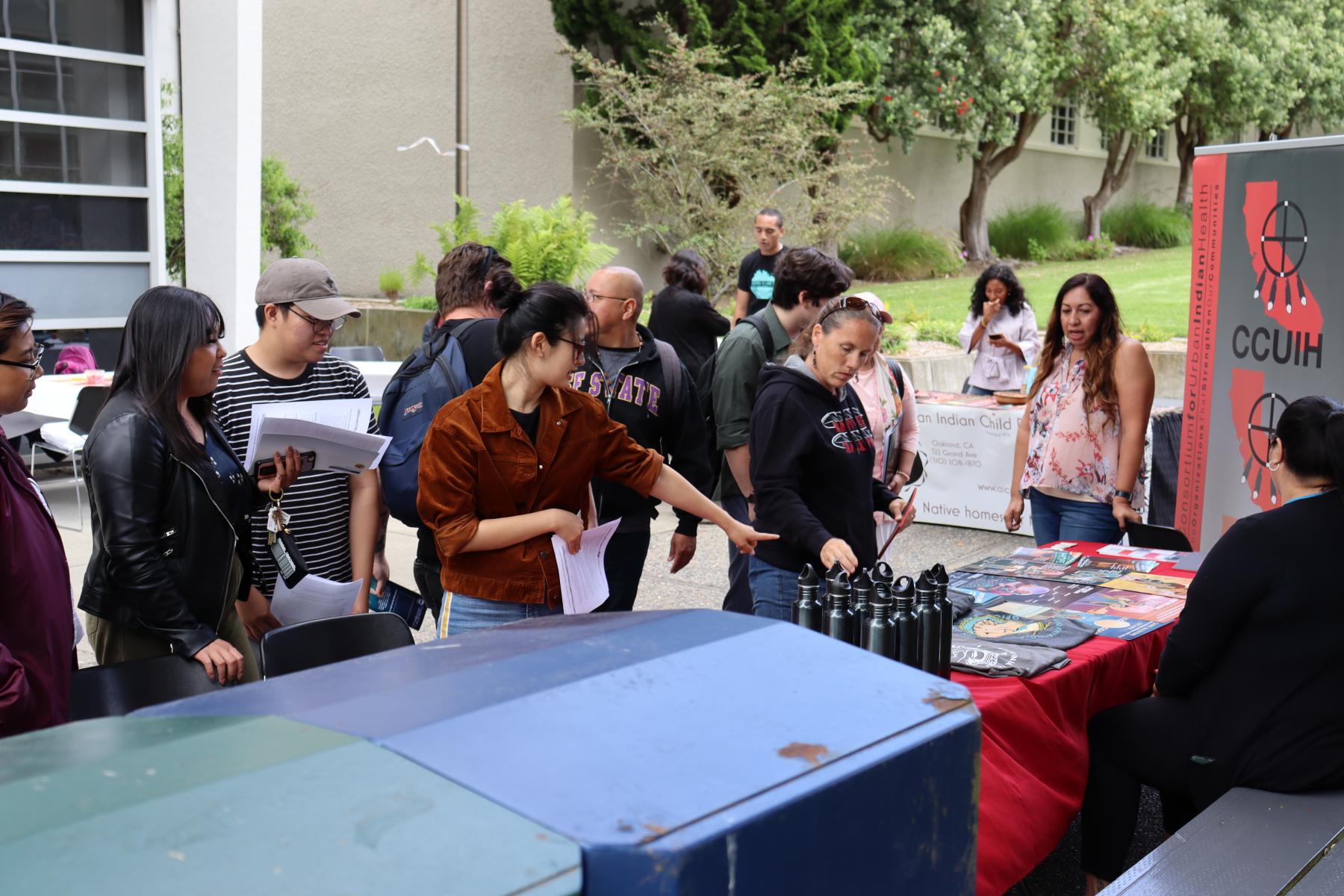 Students at Community Organizing Fair, September 10, 2019