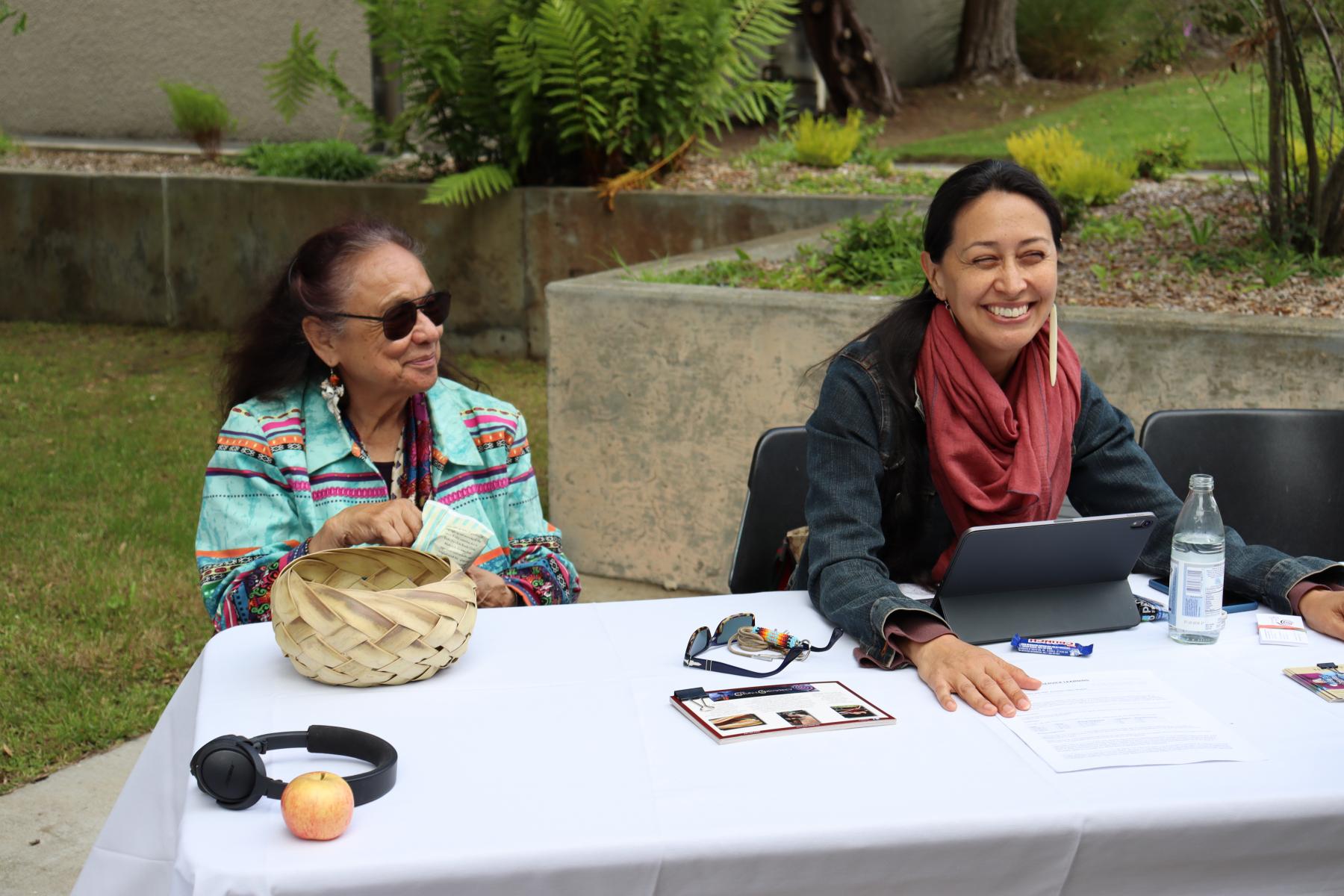 Betty Parent and Sara Moncada Madril at Community Organizing Fair, September 10, 2019