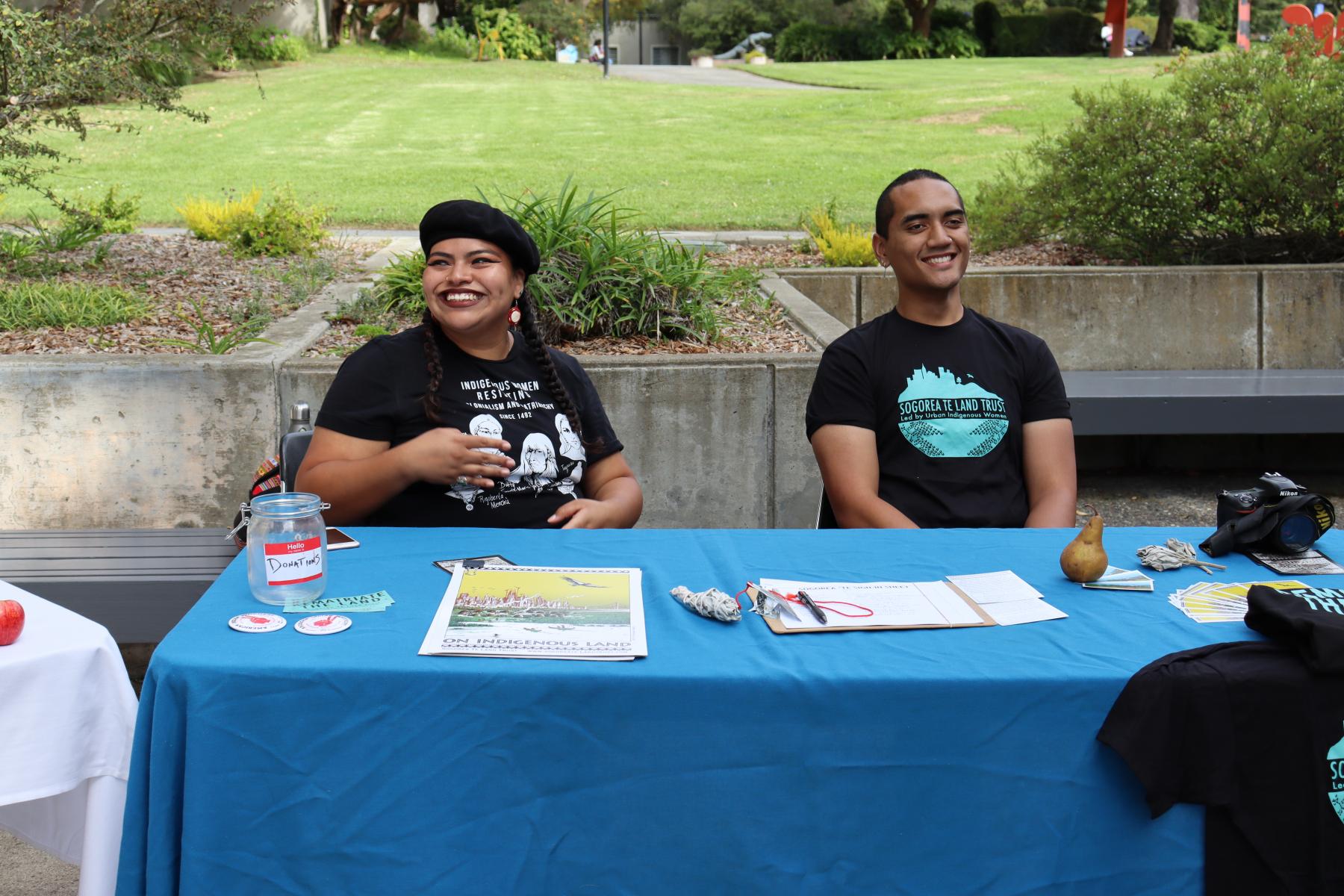 Segora Te Land Trust Representatives at Community Organizing Fair, September 10, 2019